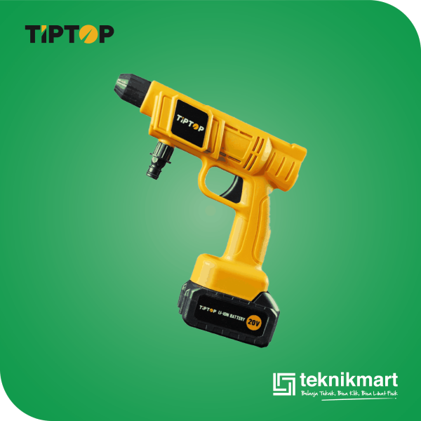 TIP TOP BPW-200 CORDLESS HIGH PRESSURE WASHER 20V (1X BATTERY, 1X CHARGER, 5M HOSE)