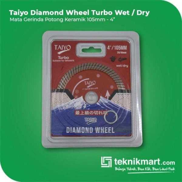 TAIYO DIAMOND WHEEL FOR GRANITE 105X1.5X20/16MM (TURBO & WET-DRY) RED COLOUR