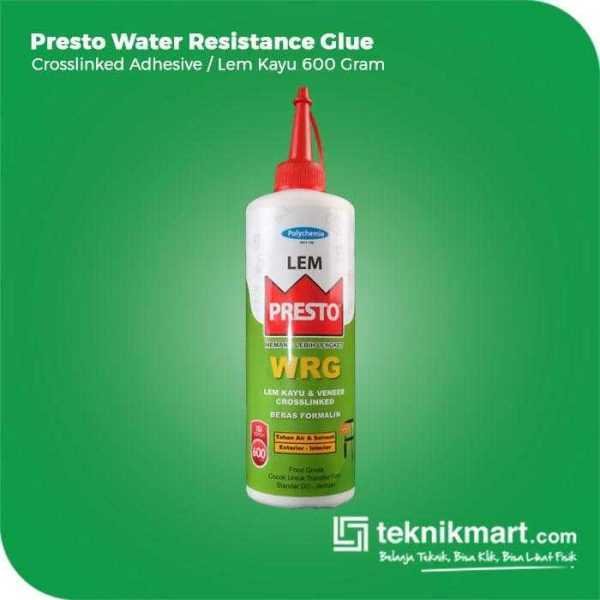 PRESTO CROSSLINKED ADHESIVE LEM KAYU 600GRAM WRG (WATER RESISTANCE GLUE)