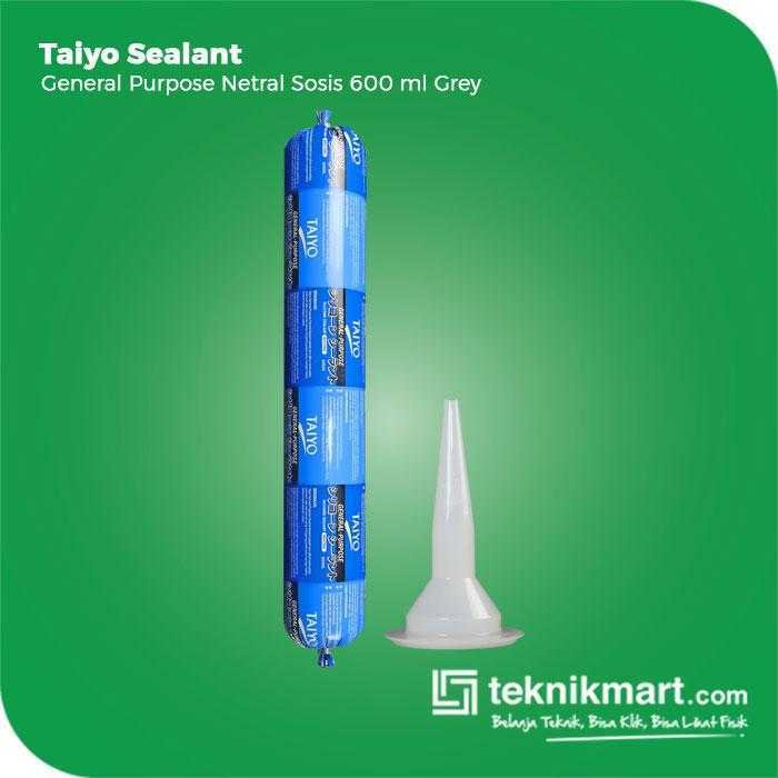 TAIYO GP SEALANT NETRAL "SOSIS" GREY COLOUR 600ML