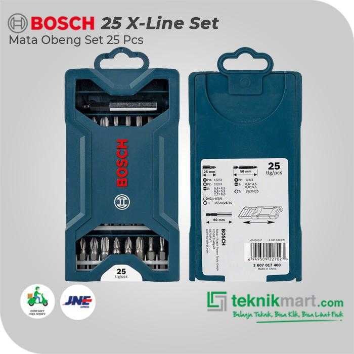 BOSCH 25PCS MINI X-LINE SCREWDRIVER BIT SET - Image 3