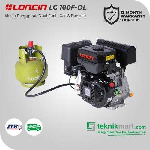 LONCIN LC 180 F-DL DUAL FUEL ENGINE 302CC 10HP - Image 3