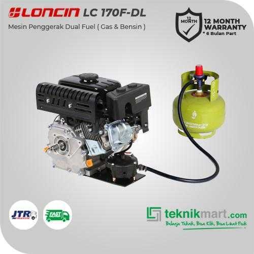 LONCIN LC 170 F-DL DUAL FUEL ENGINE 212CC 7HP - Image 3