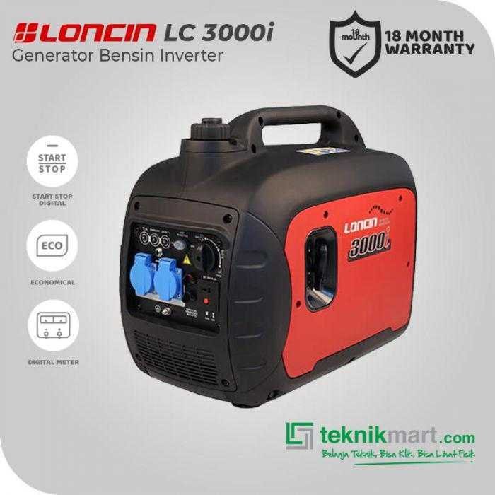 LONCIN LC 3000 I GASOLINE GENSET INVERTER 2,5KW PARALLEL FUNCTION