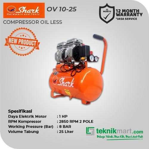 SHARK OV 1025 COMPRESSOR OIL FREE 1 HP 2POLE