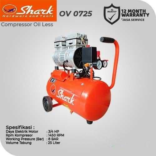SHARK OV 0725 COMPRESSOR OIL FREE 3/4 HP