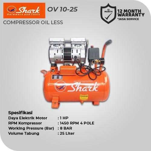 SHARK OV 1025 COMPRESSOR OIL FREE 1 HP 4POLE