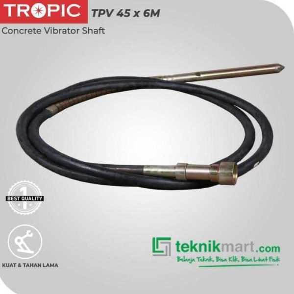 TROPIC CONCRETE VIBRATOR SHAFT TPV 45X6M