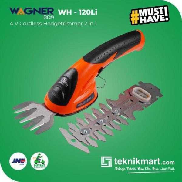 WAGNERECO WH120-Li CORDLESS HEDGE TRIMMER 4V (2 in 1) (1X BATERAI, 1X CHARGER)