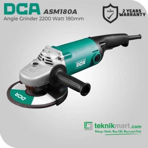 DCA ASM180A LARGE ANGLE GRINDER 2200WATT 180MM