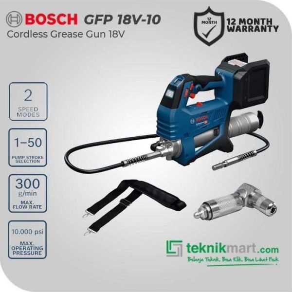 BOSCH GFP 18V-10 CORDLESS GREASE GUN 18VOLT (UNIT ONLY)
