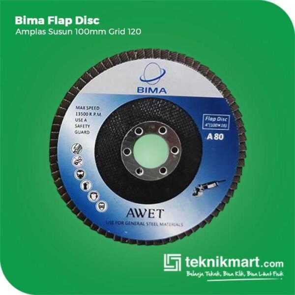 BIMA A120 FLAP DISC GRID #120 100X16MM