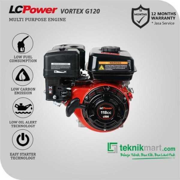 LCP VORTEX G 120 RECOIL GASOLINE ENGINE 4HP 118CC