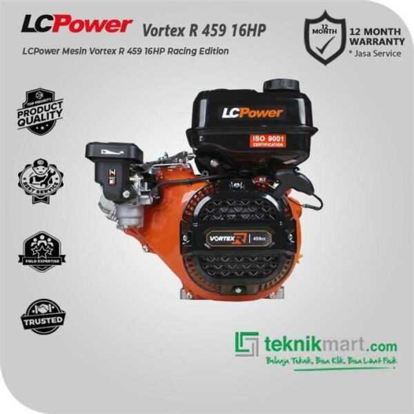 LCP VORTEX R 459 RECOIL GASOLINE ENGINE FOR BOAT 16HP 459CC