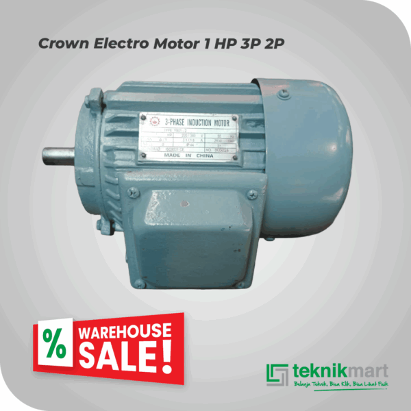 CROWN ELECTRO MOTOR 1 HP 3P 2P