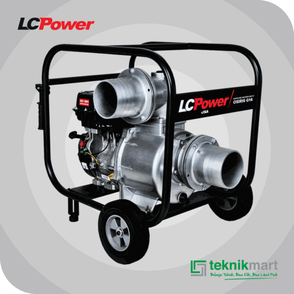 LCP OSIRIS G 14 RECOIL GASOLINE WATER PUMP 6" W/EL 190 14HP & WHEELS
