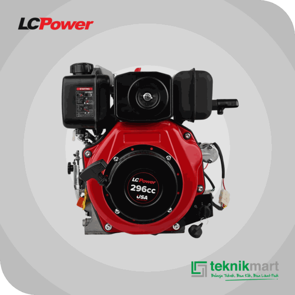 LCP VORTEX D 178 E ELECTRIC STATER RECOIL AIR COOLED DIESEL ENGINE 5,8HP 296CC