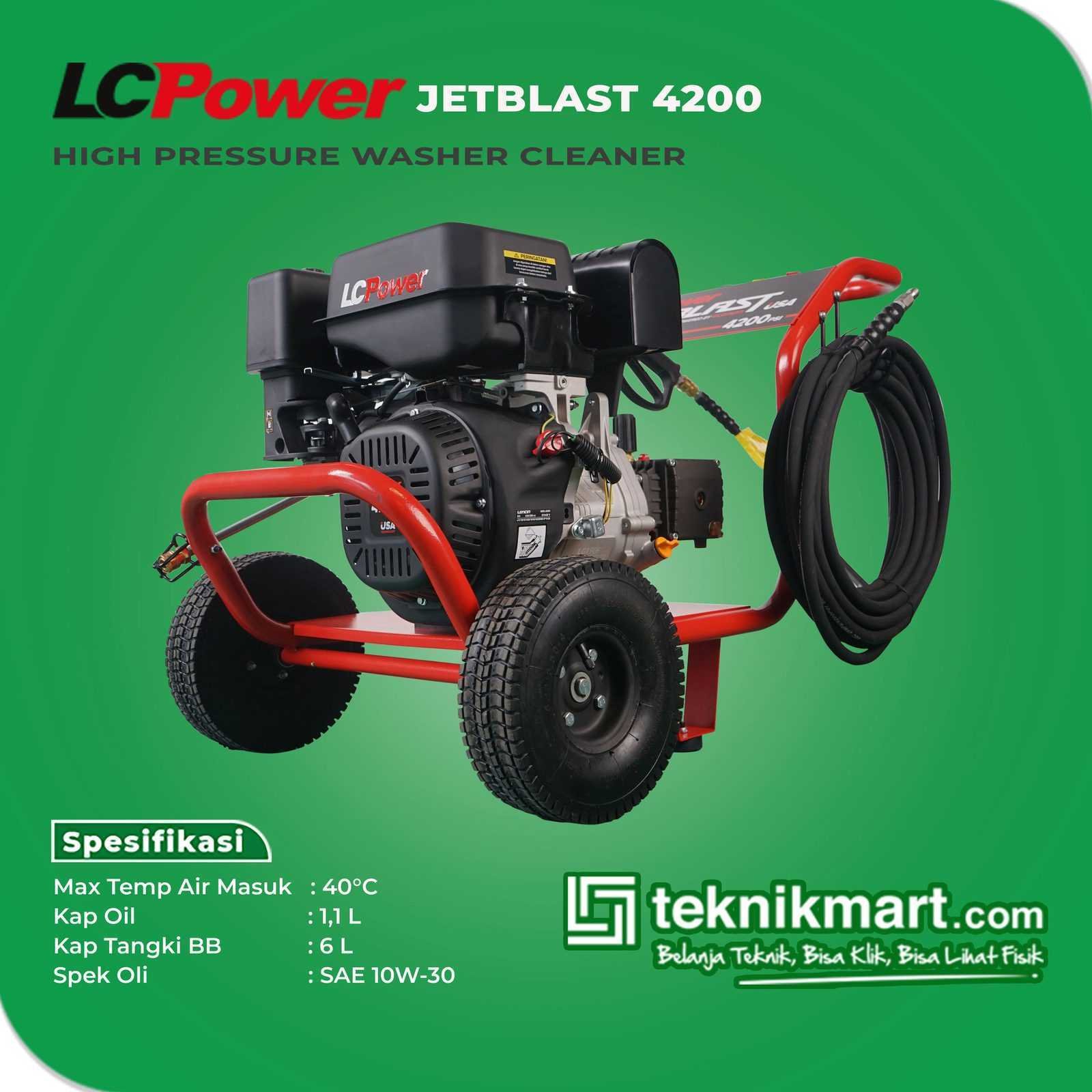 LCP JET BLAST 4200 PRESSURE WASHER 4200 PSI 420 CC - Image 2