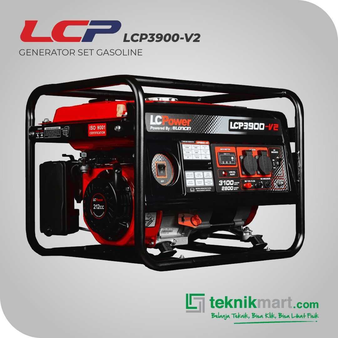 LCP 3900 V2 GASOLINE RECOIL STATER GENSET 2,8 KW 3HP FORCE AIR COOLING & ANALOG METER