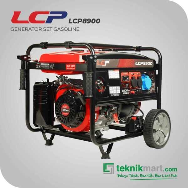 LCP 8900 GASOLINE RECOIL STATER GENSET 6 KW 8HP FORCE AIR COOLING & ANALOG METER