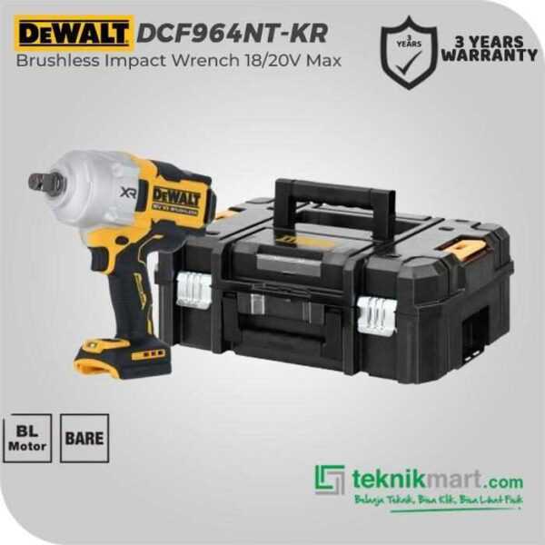 DEWALT DCF964NT-KR BRUSHLESS IMPACT WRENCH 20V MAX SQ 3/4" 1.925NM (UNIT ONLY)