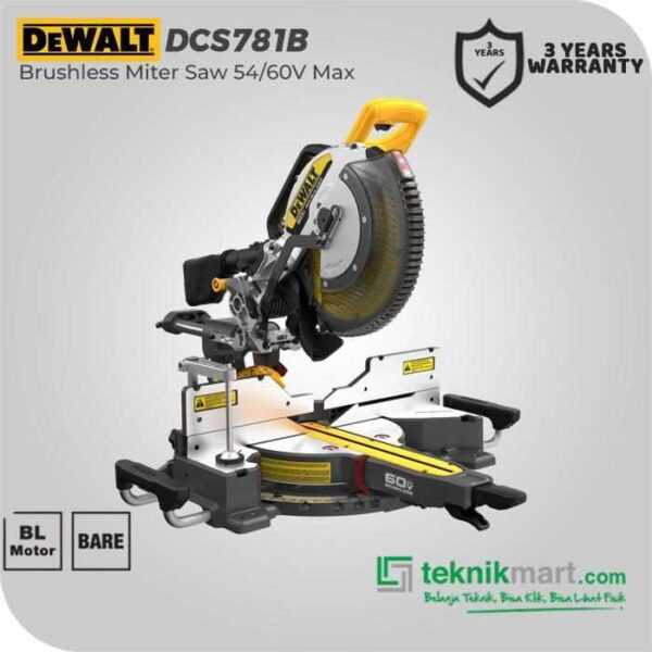 DEWALT DCS781B BRUSHLESS MITER SAW 60V 12 INCH (UNIT ONLY)