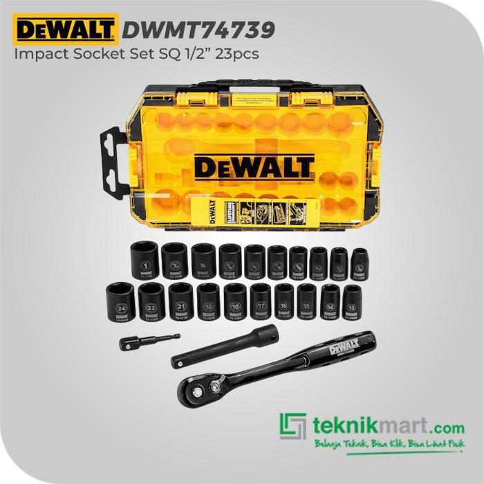 DEWALT DWMT74739 IMPACT SOCKET SET SQ1/2INCH 23PCS