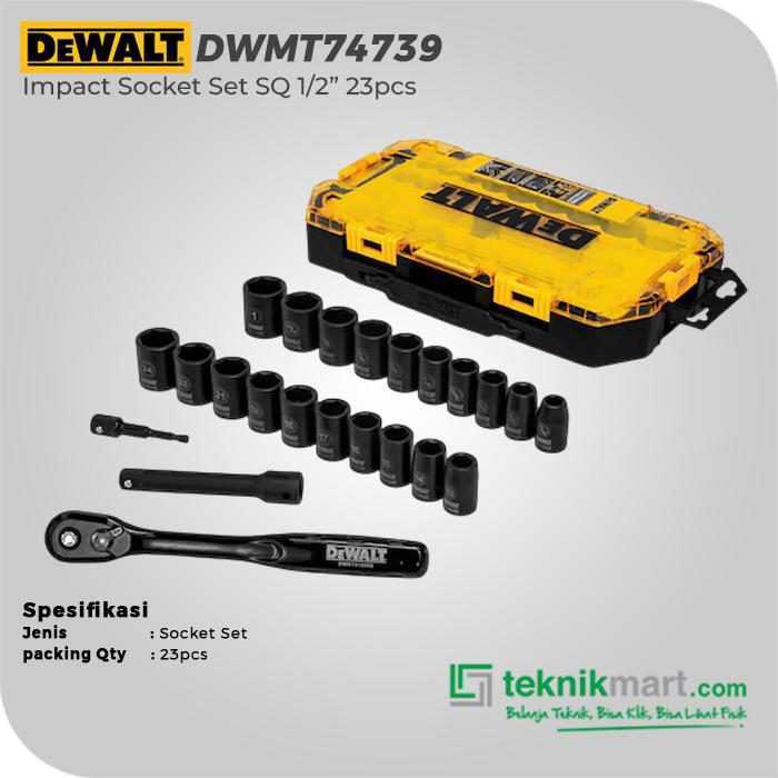 DEWALT DWMT74739 IMPACT SOCKET SET SQ1/2INCH 23PCS - Image 2