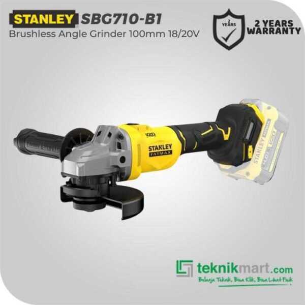 STANLEY SBG710 BRUSHLESS ANGLE GRINDER 20VOLT 100MM (UNIT ONLY)