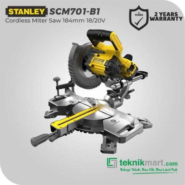 STANLEY SCM701 CORDLESS MITRE SAW 20VOLT 184MM (UNIT ONLY)