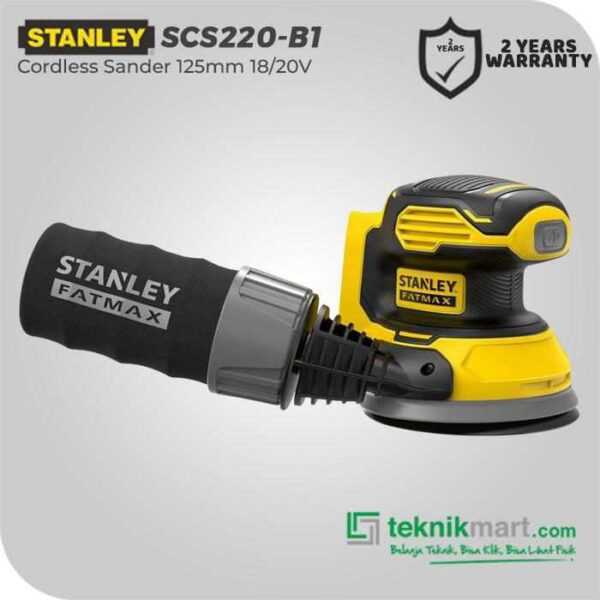 STANLEY SCS220 CORDLESS SANDER FATMAX 20VOLT 125MM (5 INCH) (UNIT ONLY)