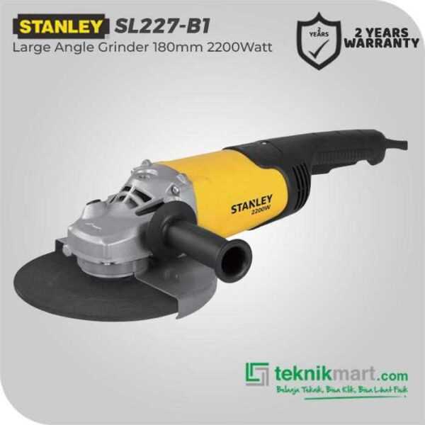 STANLEY SL227 LARGE ANGLE GRINDER 2200W 180MM