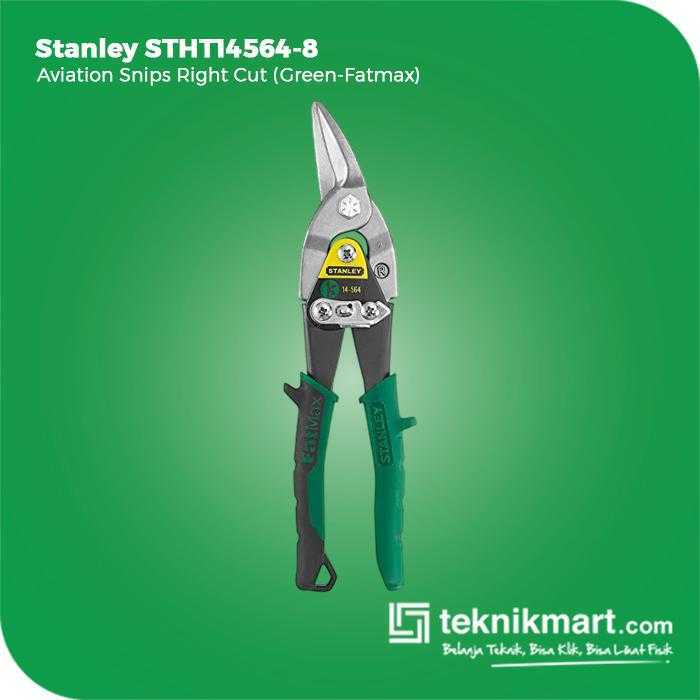 STANLEY STHT14564-8 AVIATION SNIPS RIGHT CUT (GREEN - FATMAX)