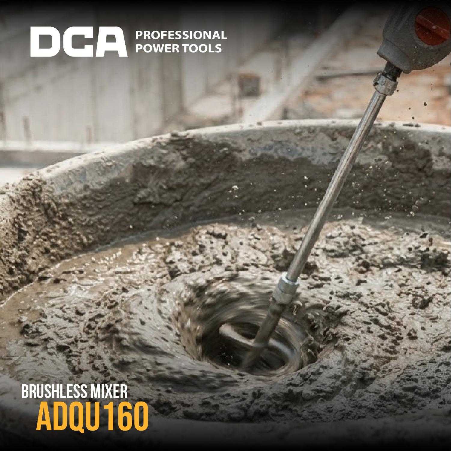 DCA ADQU160BM BRUSHLESS MIXER 20VOLT (2X BATT 4.0AH, 1X CHARGER) - Image 2
